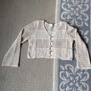 Women's Cream Knit Sweater